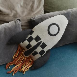 Astronaut Knitted Rocket Cushion