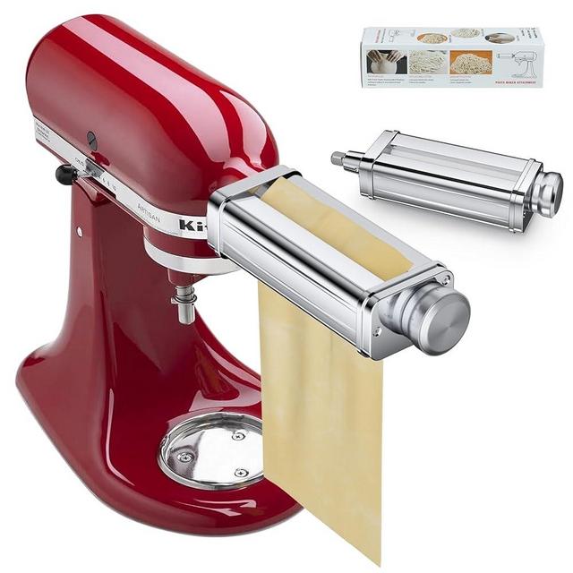 Pasta Maker Attachment for all KitchenAid Stand Mixer, including Pasta Sheet Roller