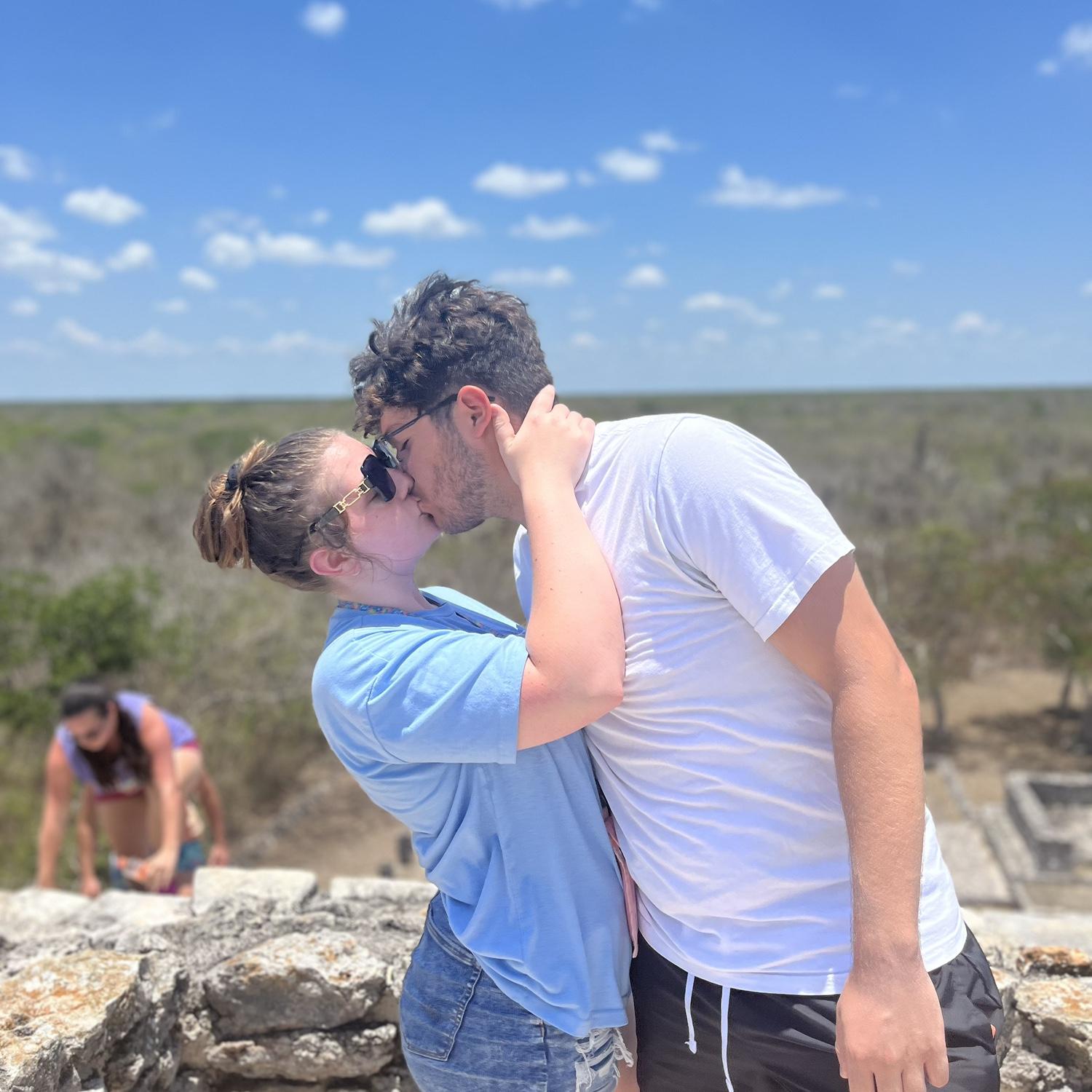 On top of the Mayapan ruins!