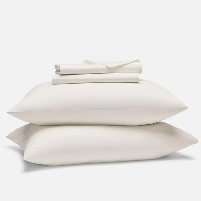 Classic Percale Core Sheet Set - color Cream- Queen