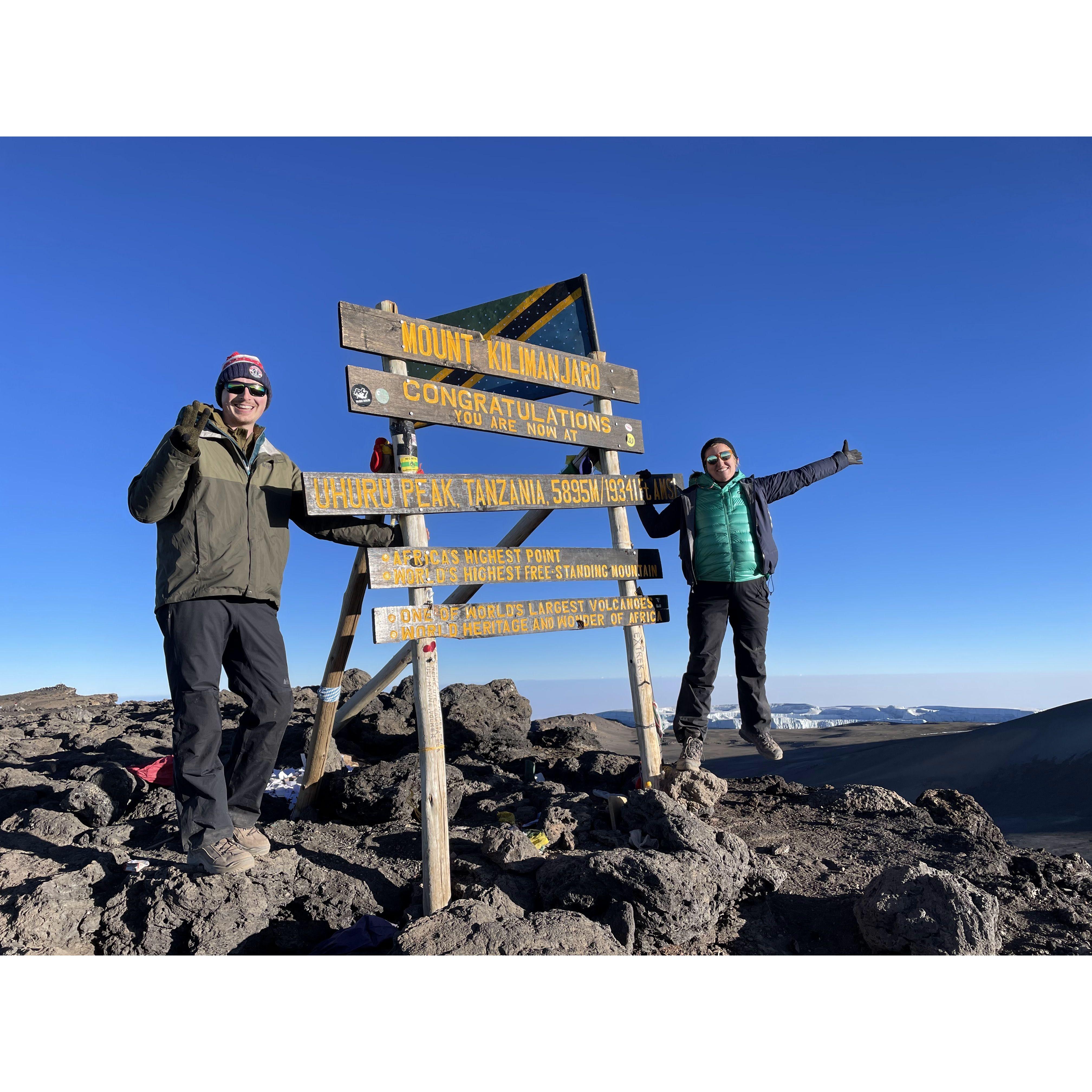 Mt. Kilimanjaro summit (and life day #3!)