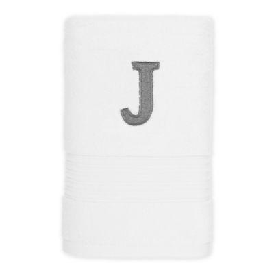 Avanti Monogram Block Letter "J" Hand Towel