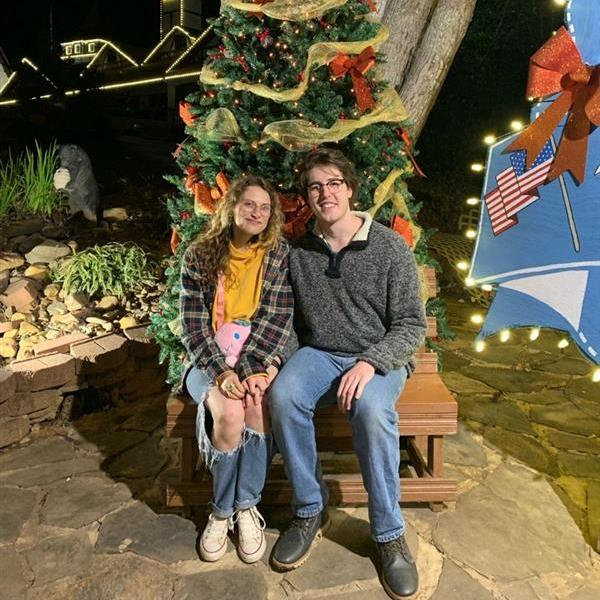 They spent their first Christmas together