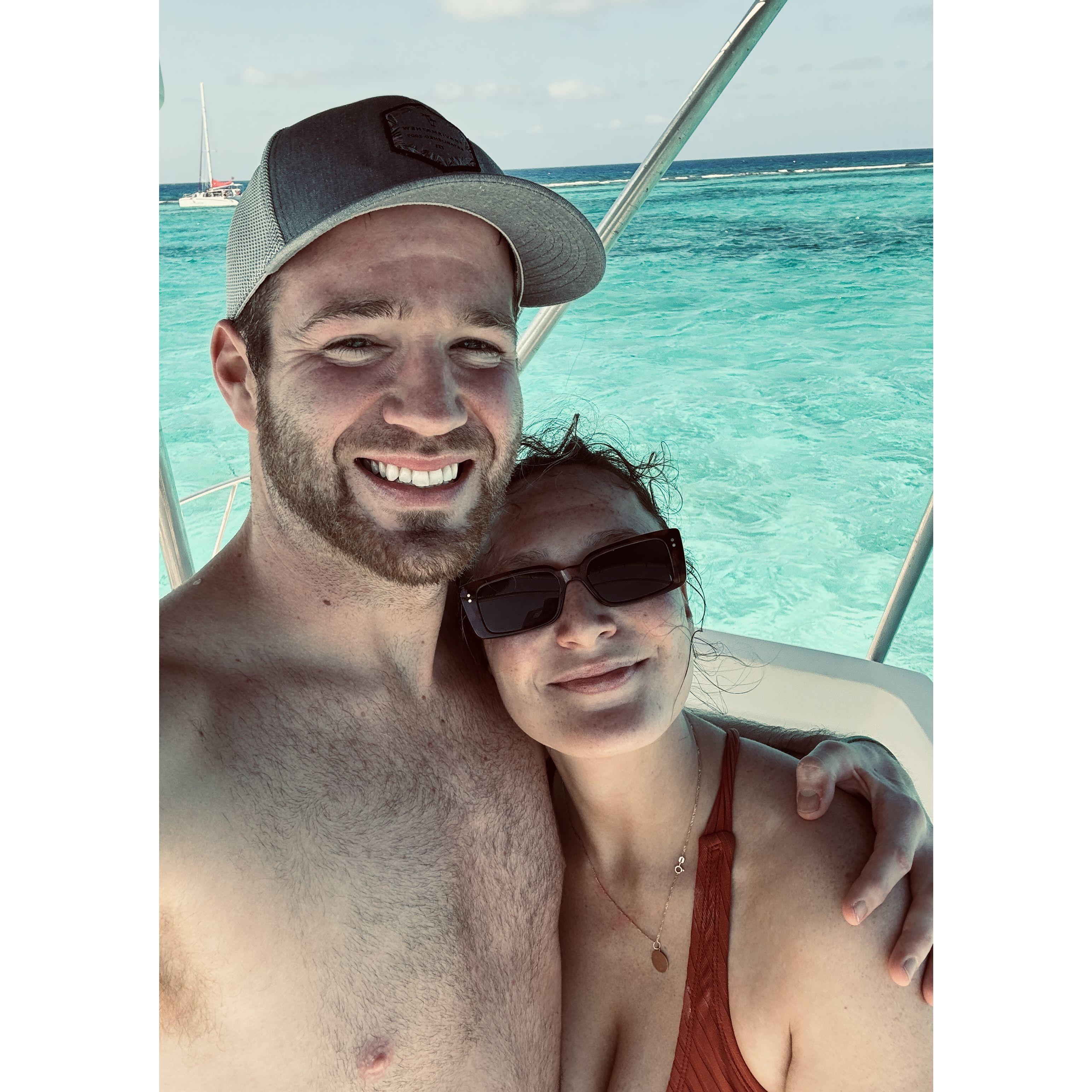 First trip out of the country together. You know you found your soulmate when traveling internationally is stress-free, even when TSA targets you to search your bags