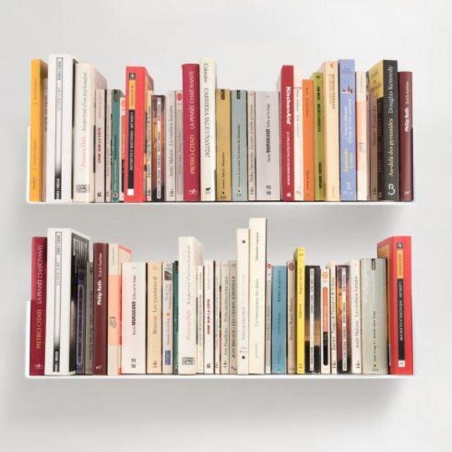 Floating book shelves 23,62 inch long - Set of 2