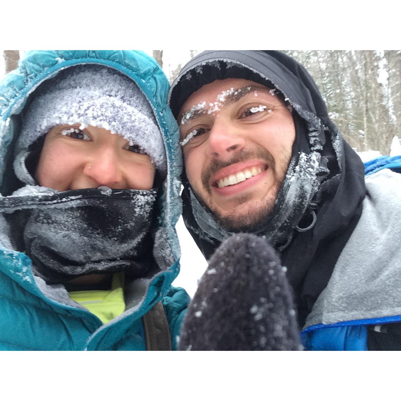 Our first winter hike together!