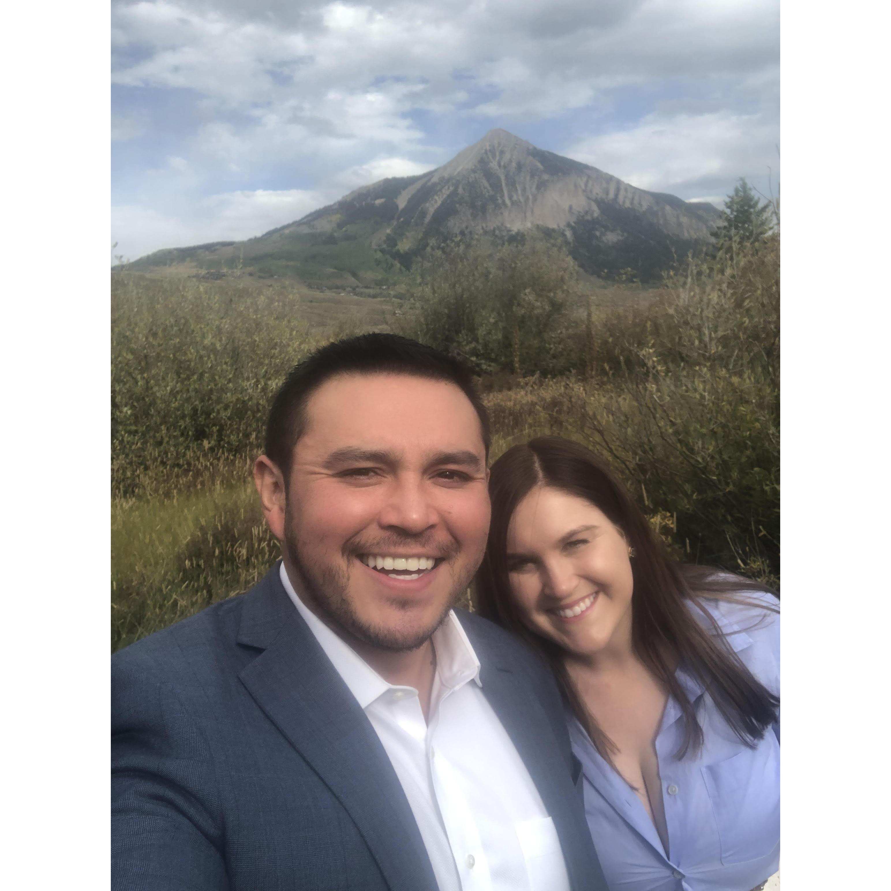 Getting photo bombed by a big butte