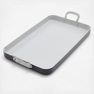 Bobby Flay Professional Ceramic Nonstick Double Burner Griddle