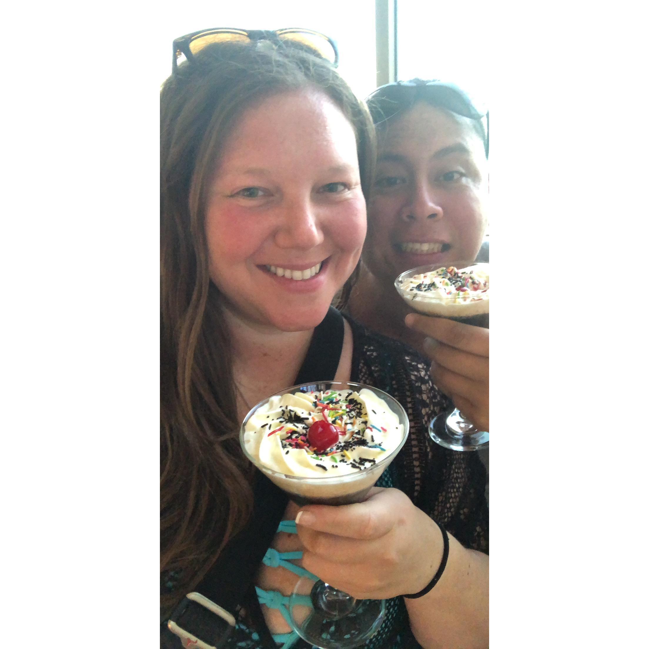 Cheers to our last year as filing taxes individually!