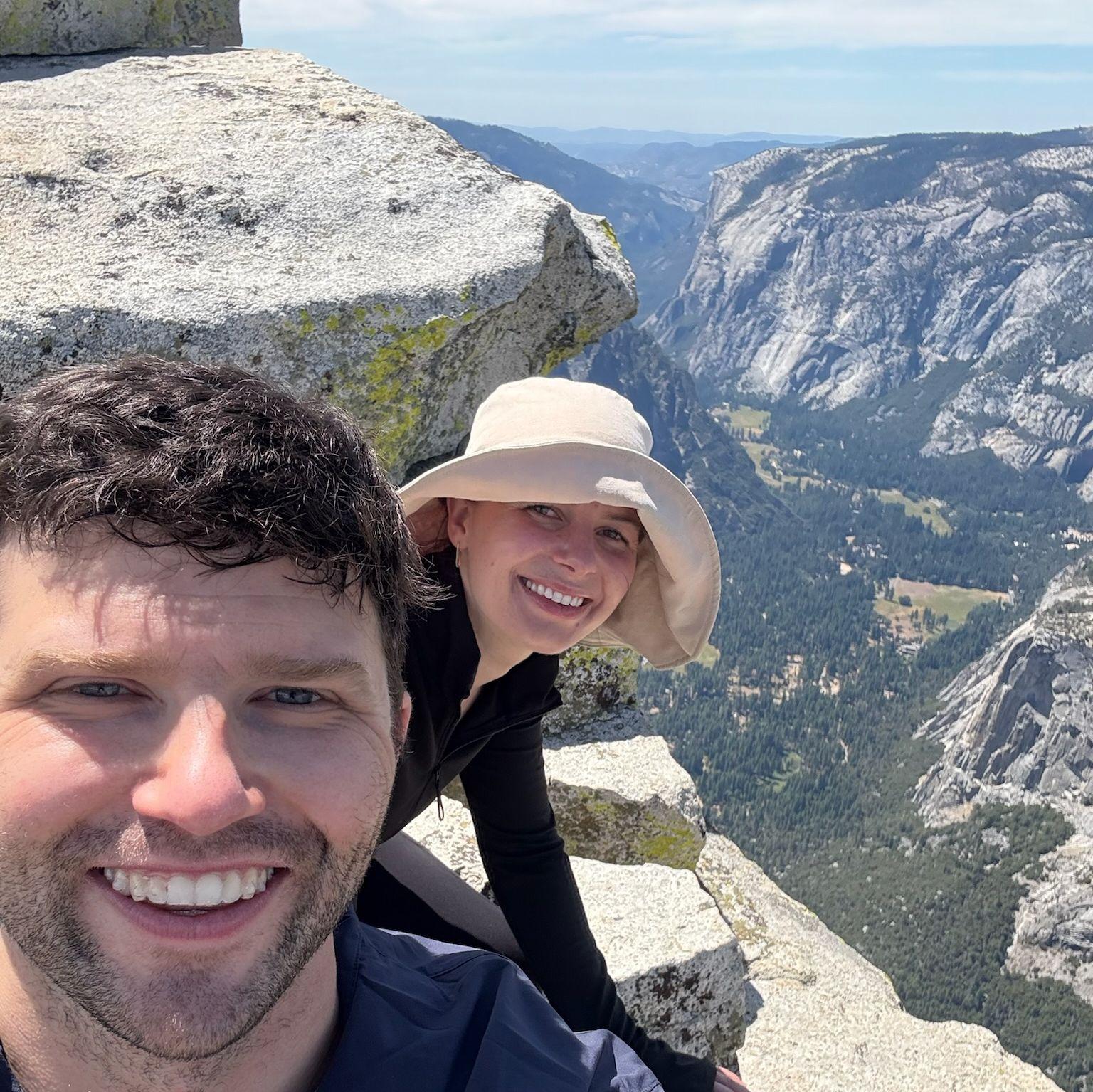View from the top of Half Dome!