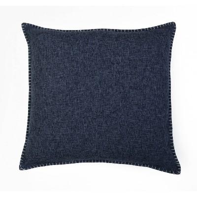 Set of 2 Chunky Oversize Square Throw Pillow Indigo - Décor Therapy