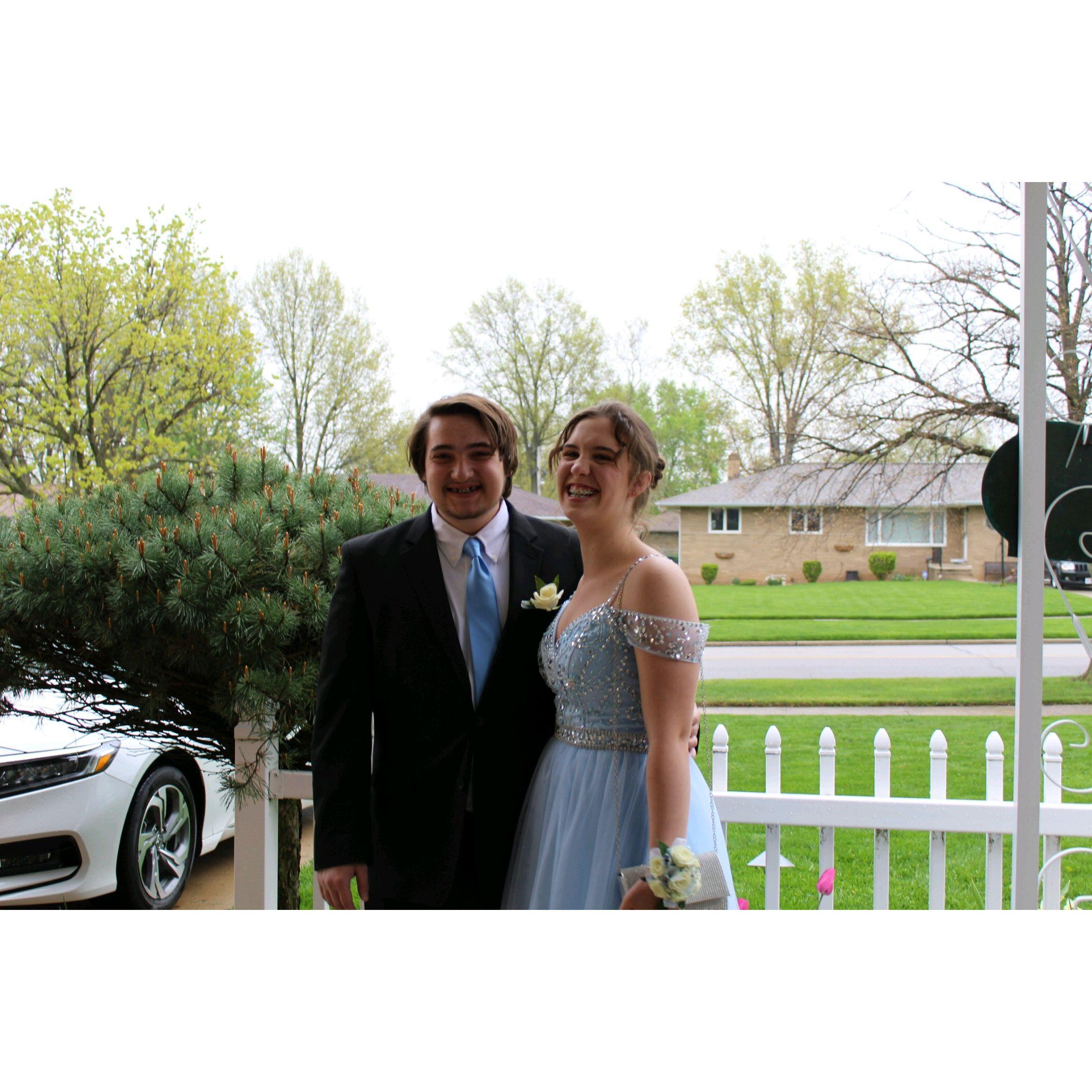 We went to Ryan's Senior Prom in 2019