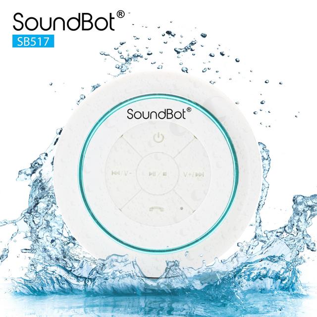 SoundBot SB517 IPX7 Water-Proof Bluetooth Speaker (Blue/White)