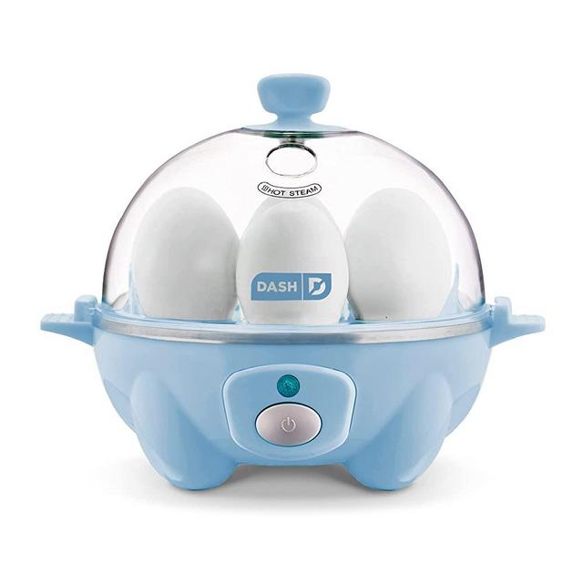 Dash Rapid Egg Cooker: 6 Egg Capacity Electric Egg Cooker for Hard Boiled Eggs, Poached Eggs, Scrambled Eggs, or Omelets with Auto Shut Off Feature - Dream Blue