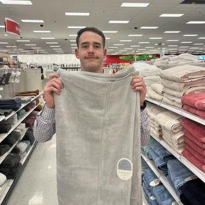Oversized Spa Plush Bath Towel - COLOR: Almond