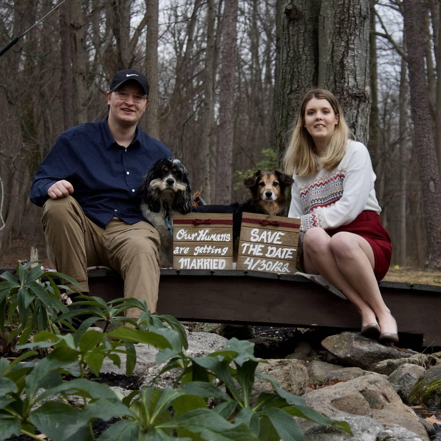 Our engagement announcement with the boys