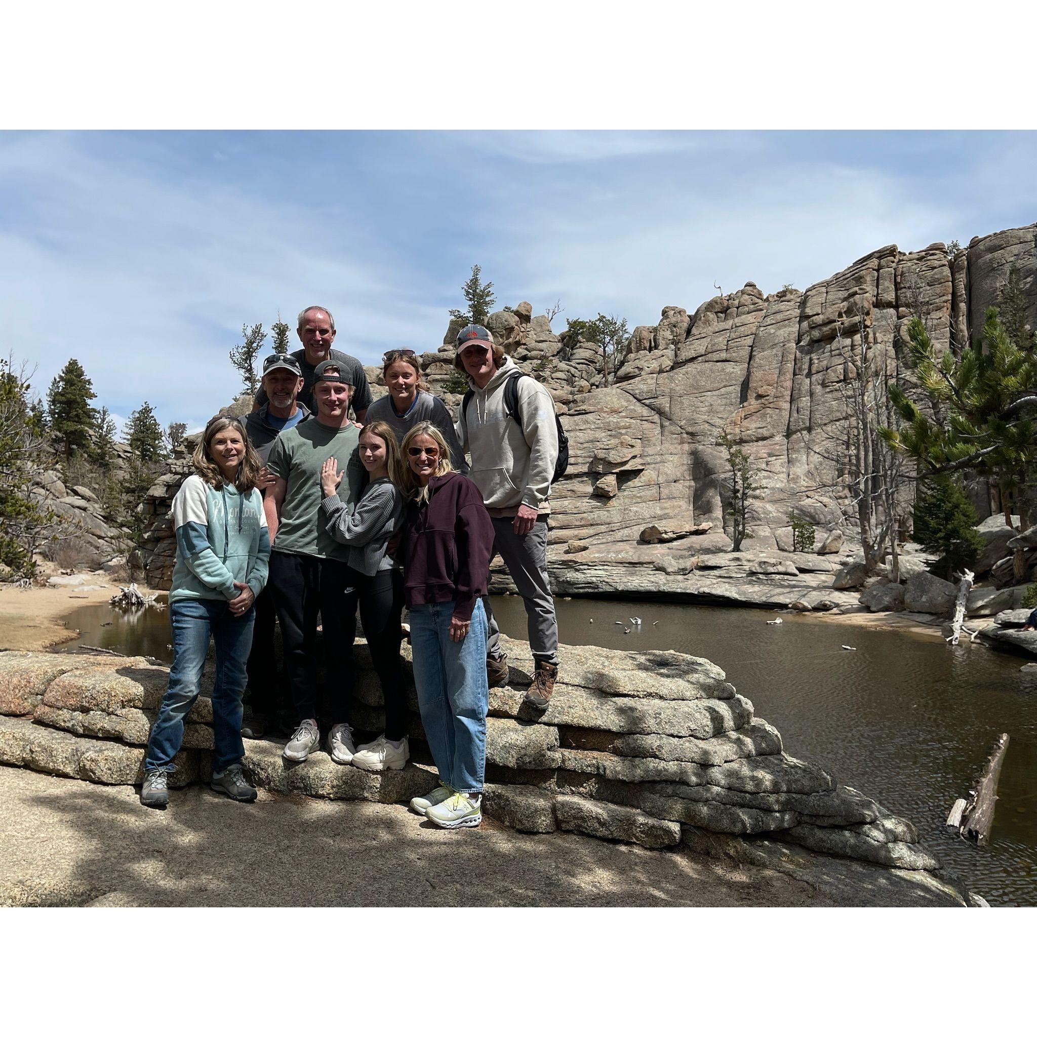 Having family surprise Taylor after the engagement and be a part of it was so special!