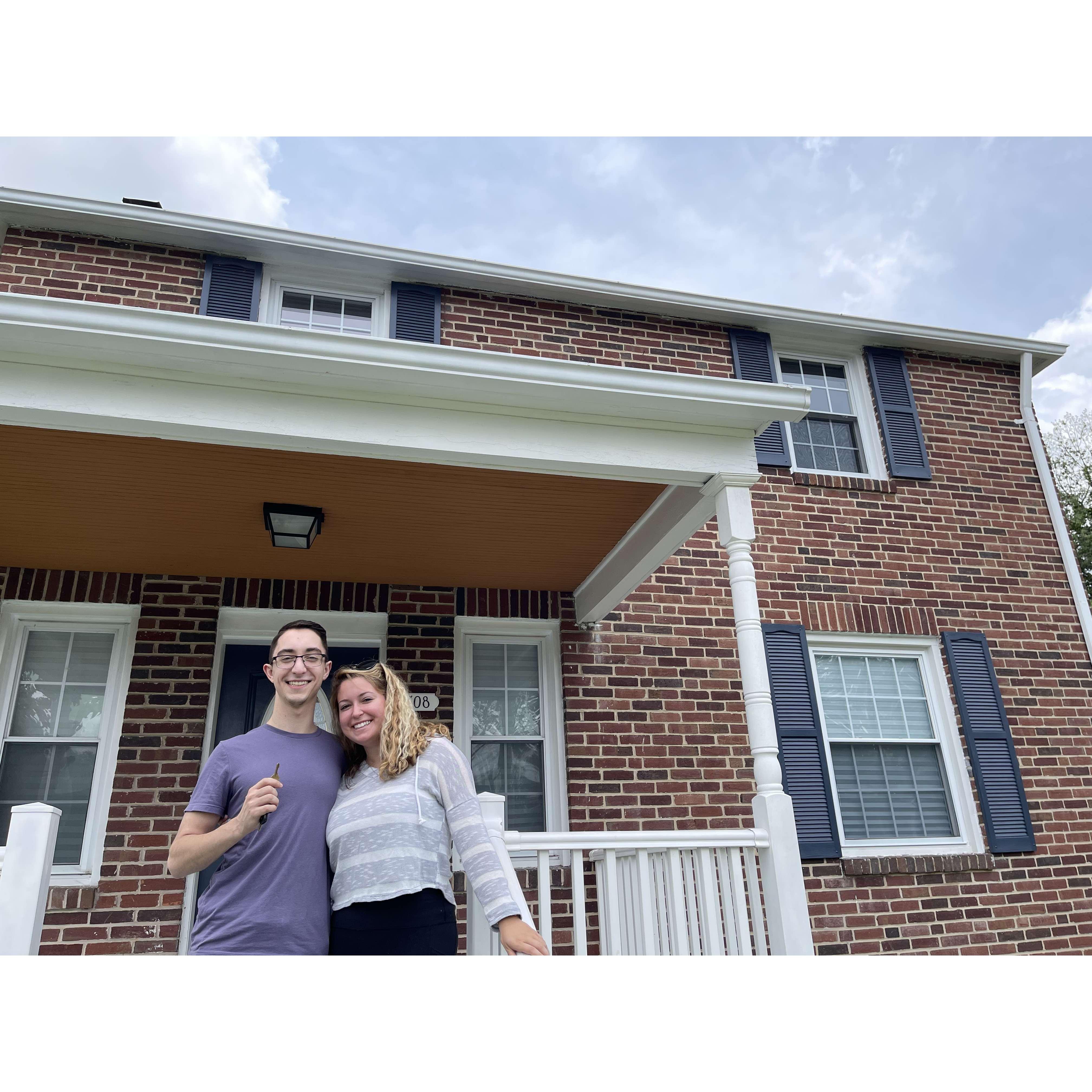 When we got the keys to our first house!
