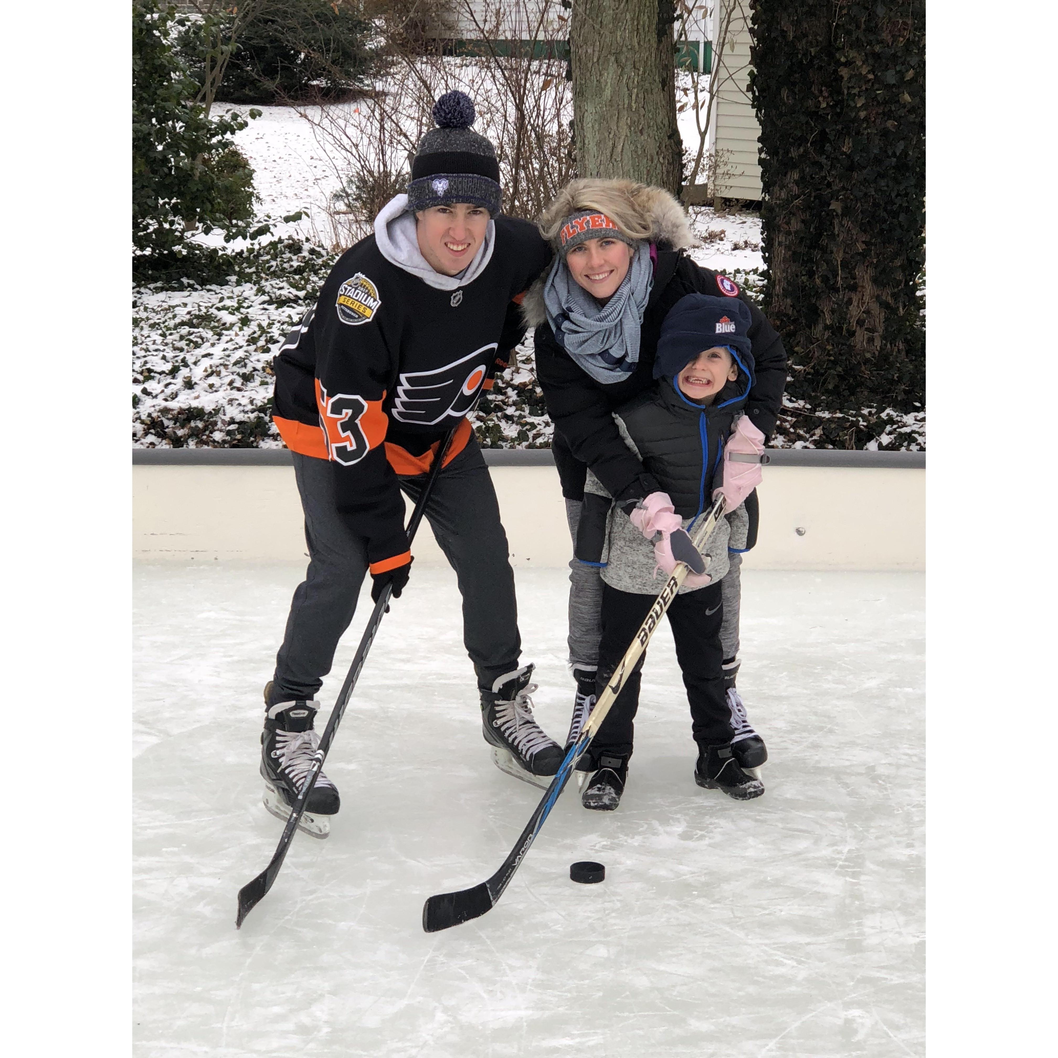 Backyard Hockey with Peter!