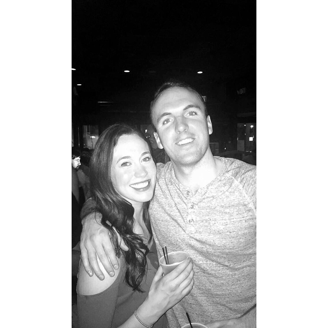 One of our first pictures together... taken at the Harp!