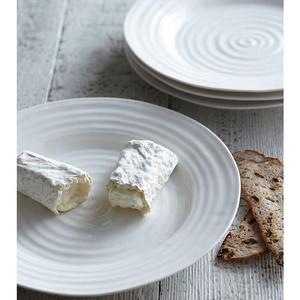 White Porcelain Bistro Plate - Set of Two