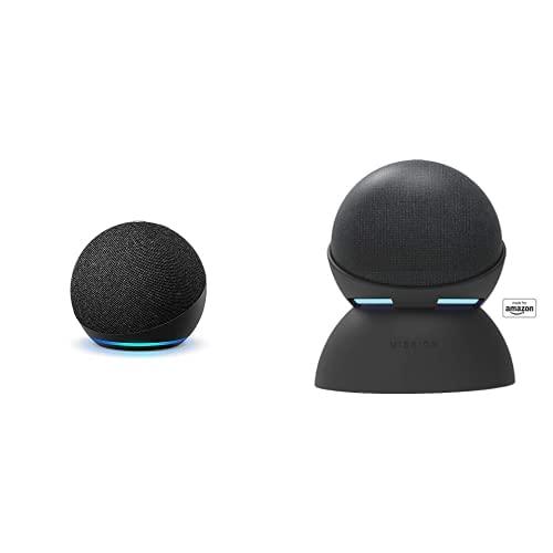 Echo Dot (4th Gen) Charcoal with Battery Base