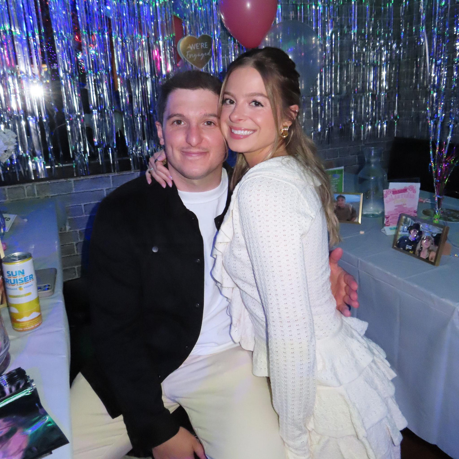 Rachel and Collins engagement party with their friends!
