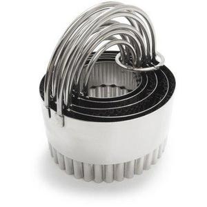 Sur La Table Stainless Steel Round Biscuit Cutters, Set of 5