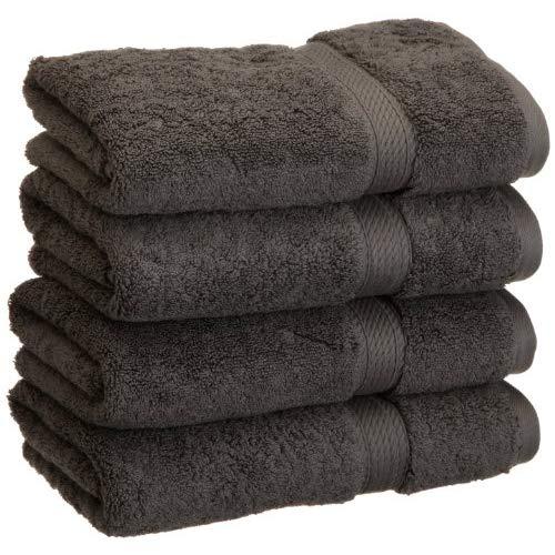 Superior Hand CL 900GSM Towel Set, 4PC, Charcoal