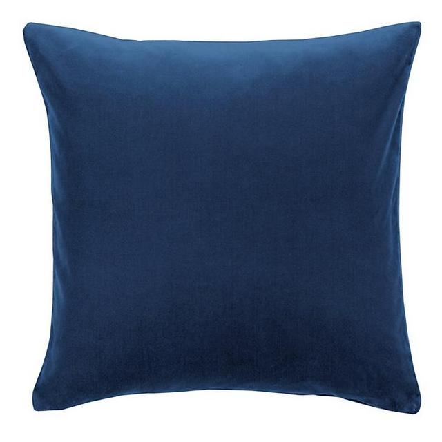 Signature Velvet & Linen Pillow Cover - Ink 20” x 20”