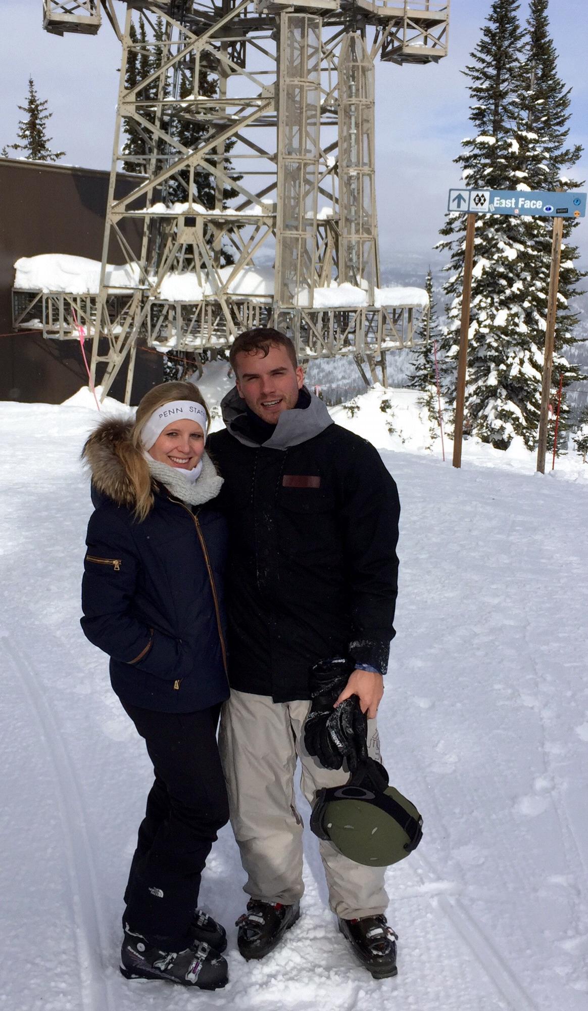 Skiing the expert slopes at Steamboat! He pushes me to face my fears!