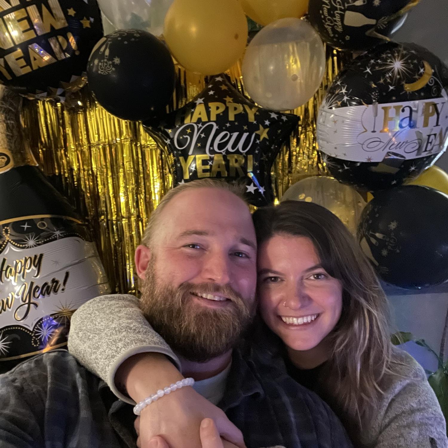 Our first New Years Eve together. Later this night, we confessed our love, danced down the street in the pouring rain, and jumped in the ocean