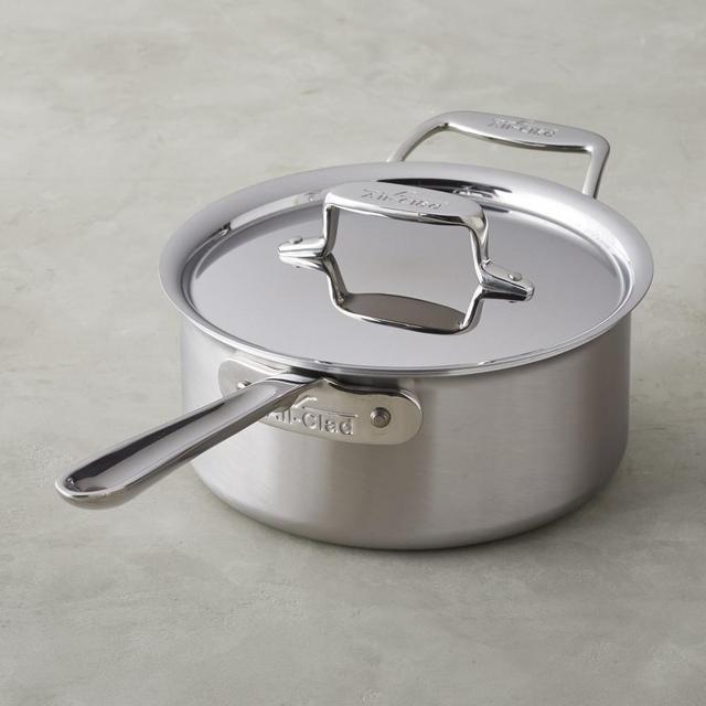 All-Clad d5 Brushed Stainless-Steel Saucepan, 3-Qt.