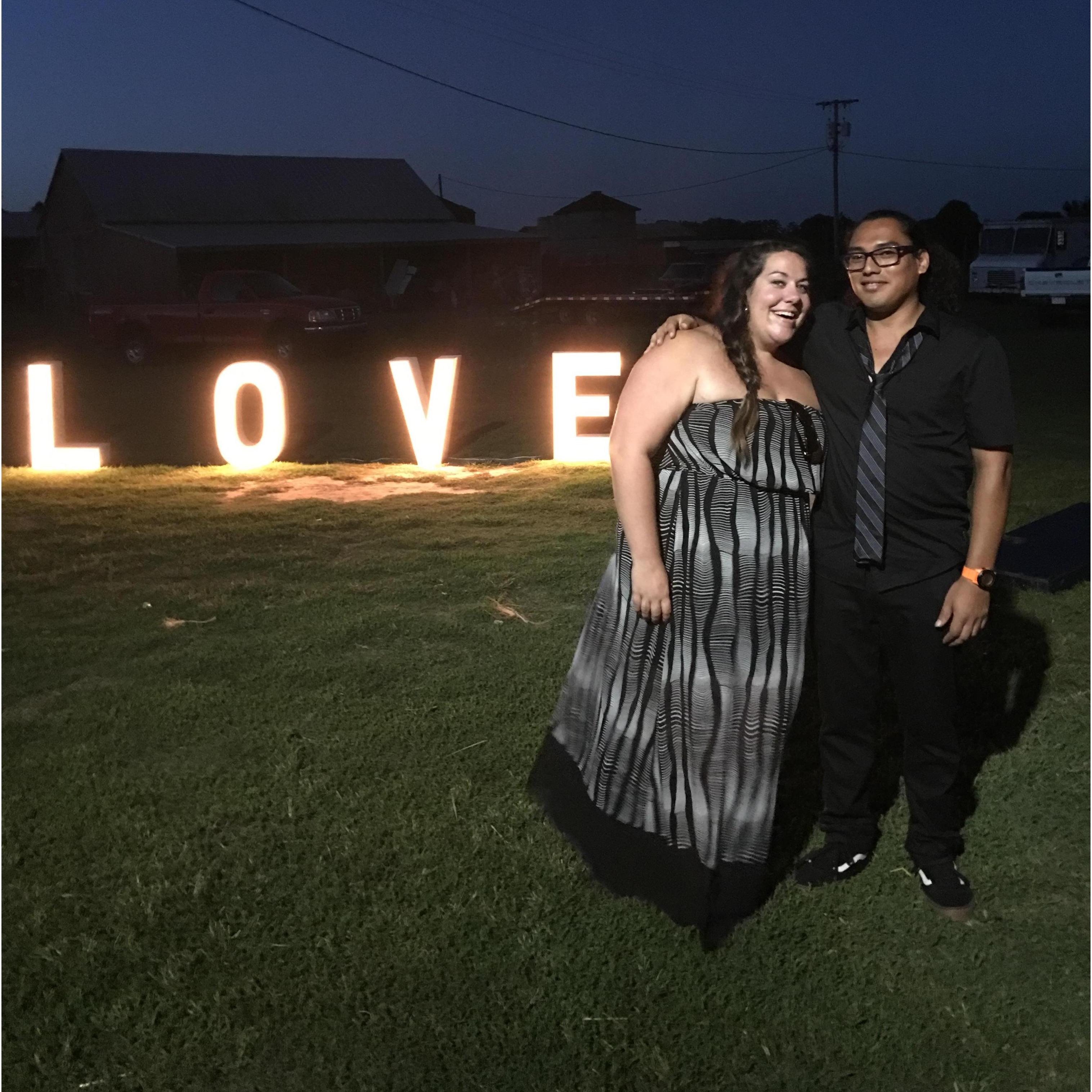 Schuylar and John's wedding.