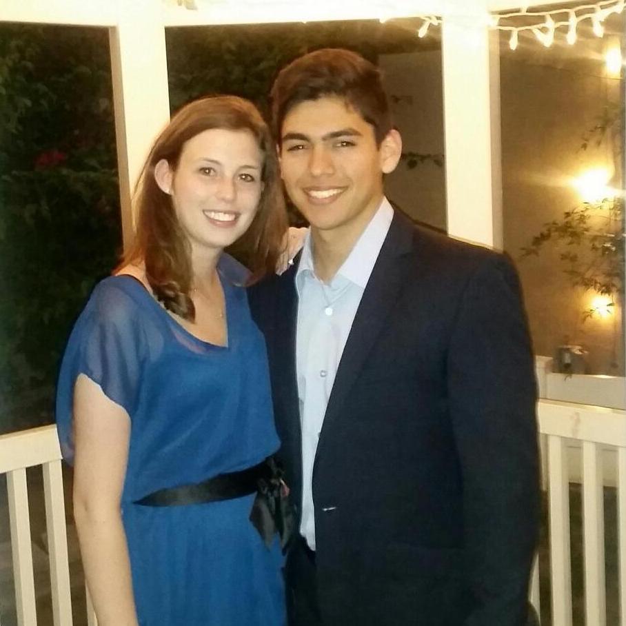 Our first wedding together