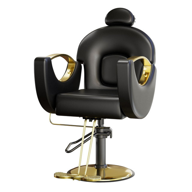 360° Swivel Barber Chair Hair Chair Stylist Chair with Heavy Duty Hydraulic Pump, Adjustable Headrest & Reclining Backrest, Reclining Salon Chair