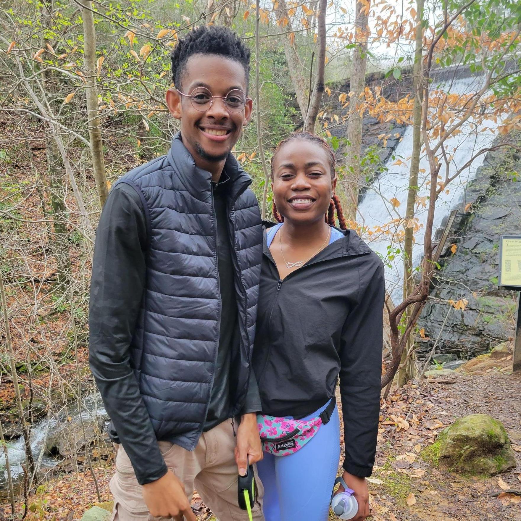 Our first hike together, Alvin's first ever!