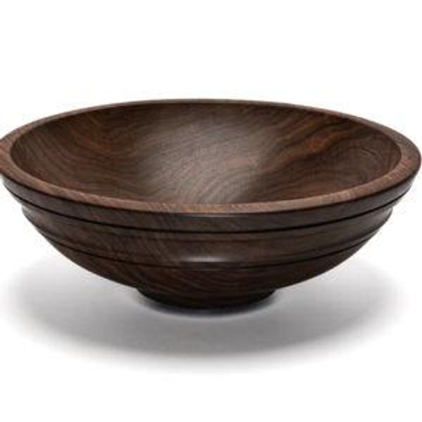 Medium Willoughby (round with ridge) Wooden Bowl