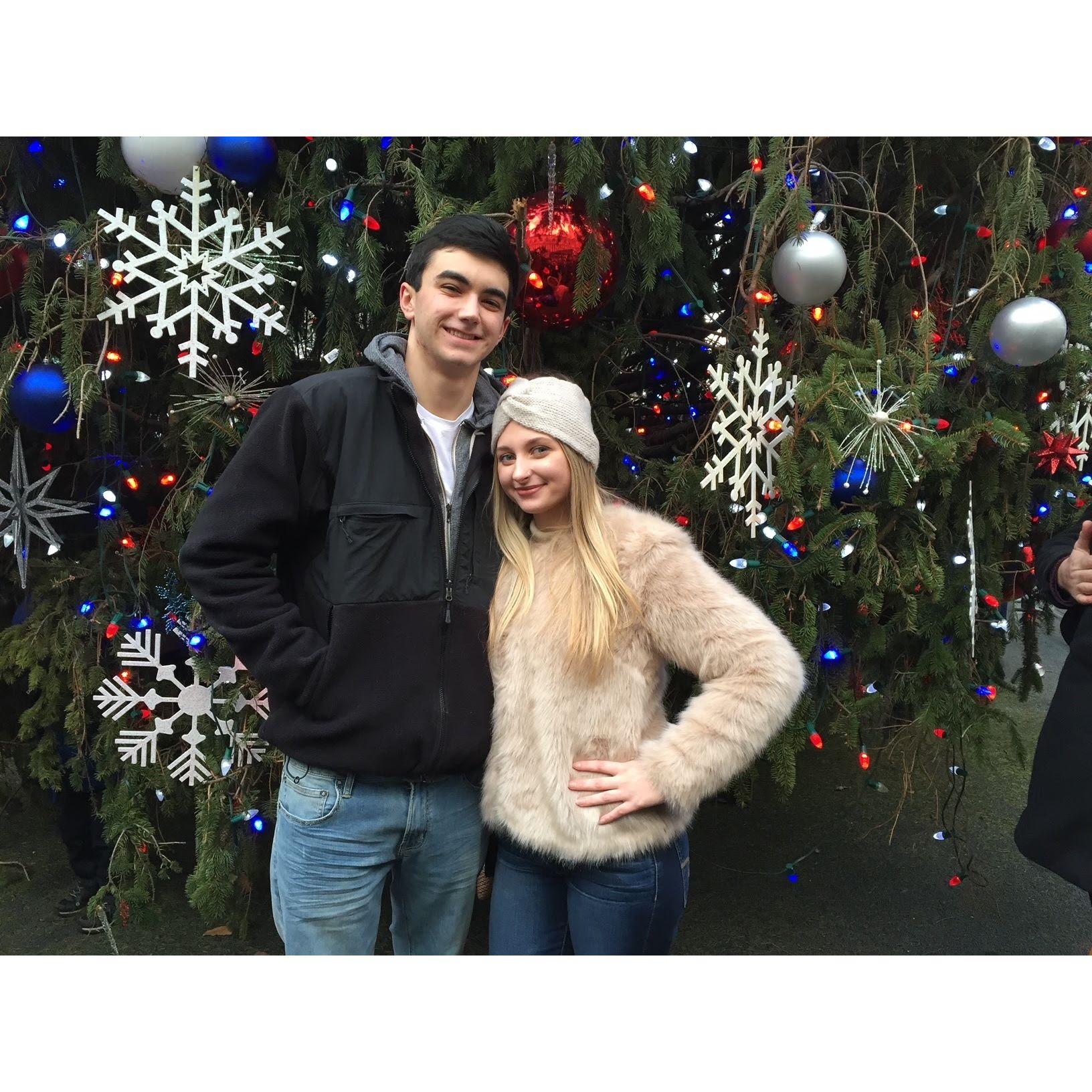 First Christmas together at Bryant Park (2015)