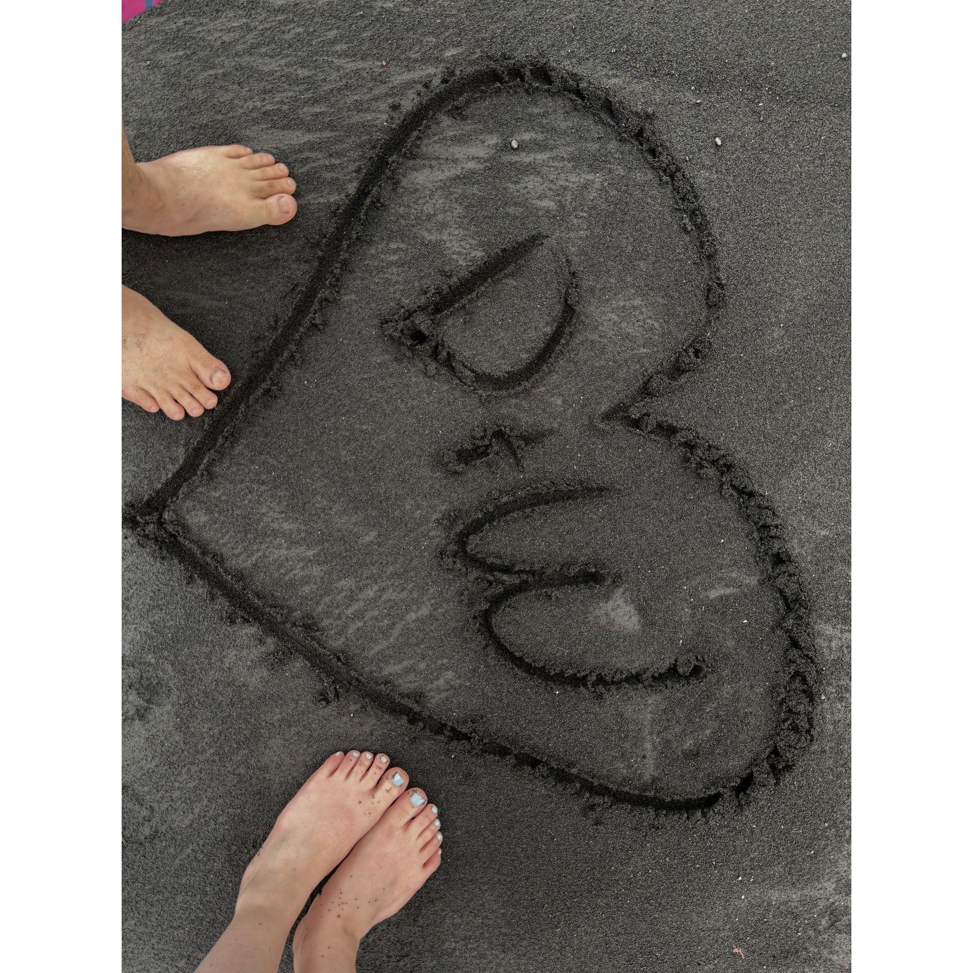 Black Sand Beach in Hawaii