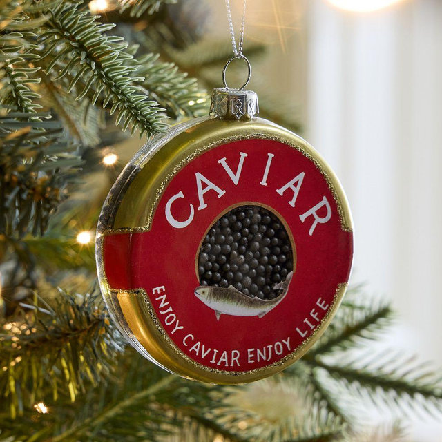 Glass Caviar Ornament