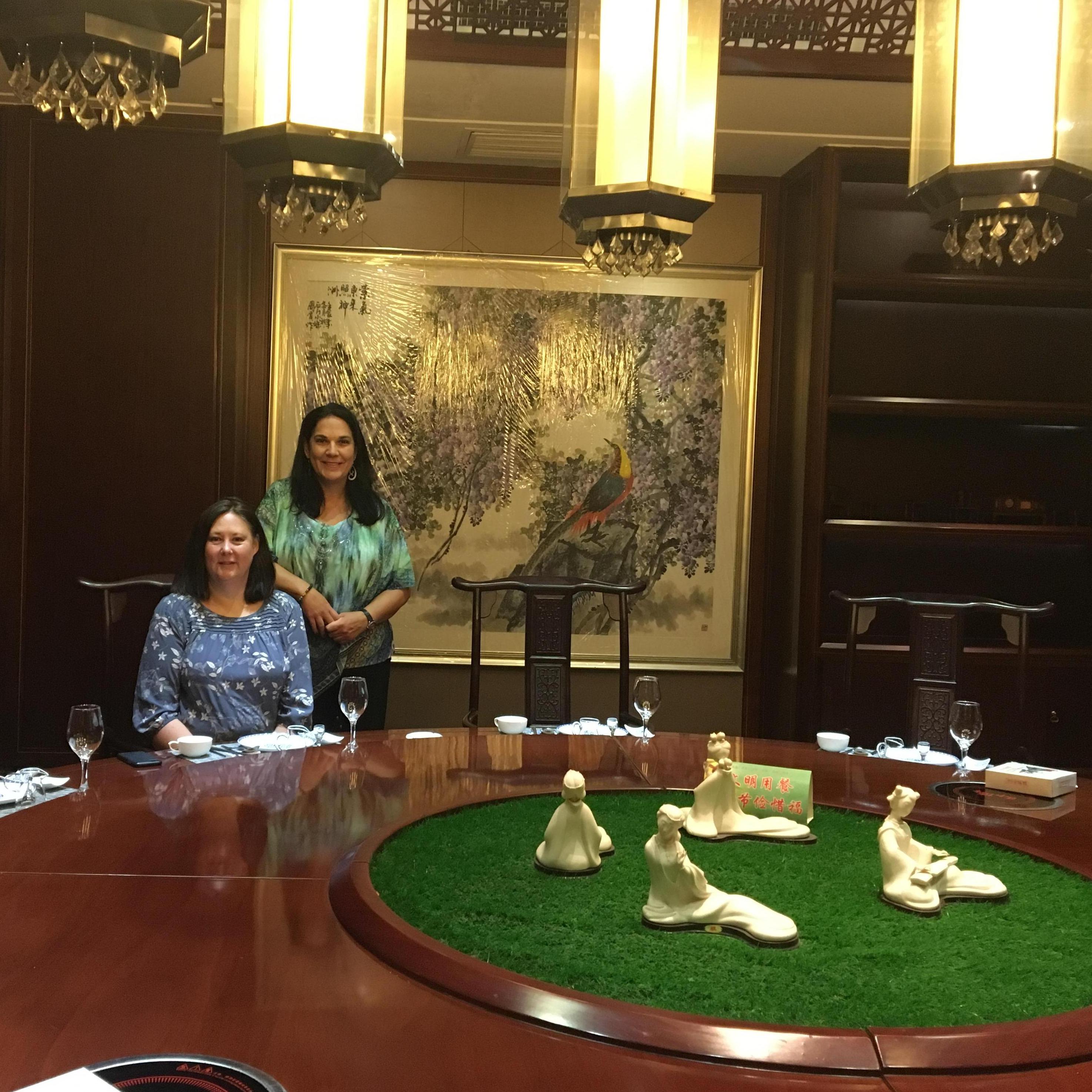 Dining in Shijiazhuang, China  Now that's a lazy susan