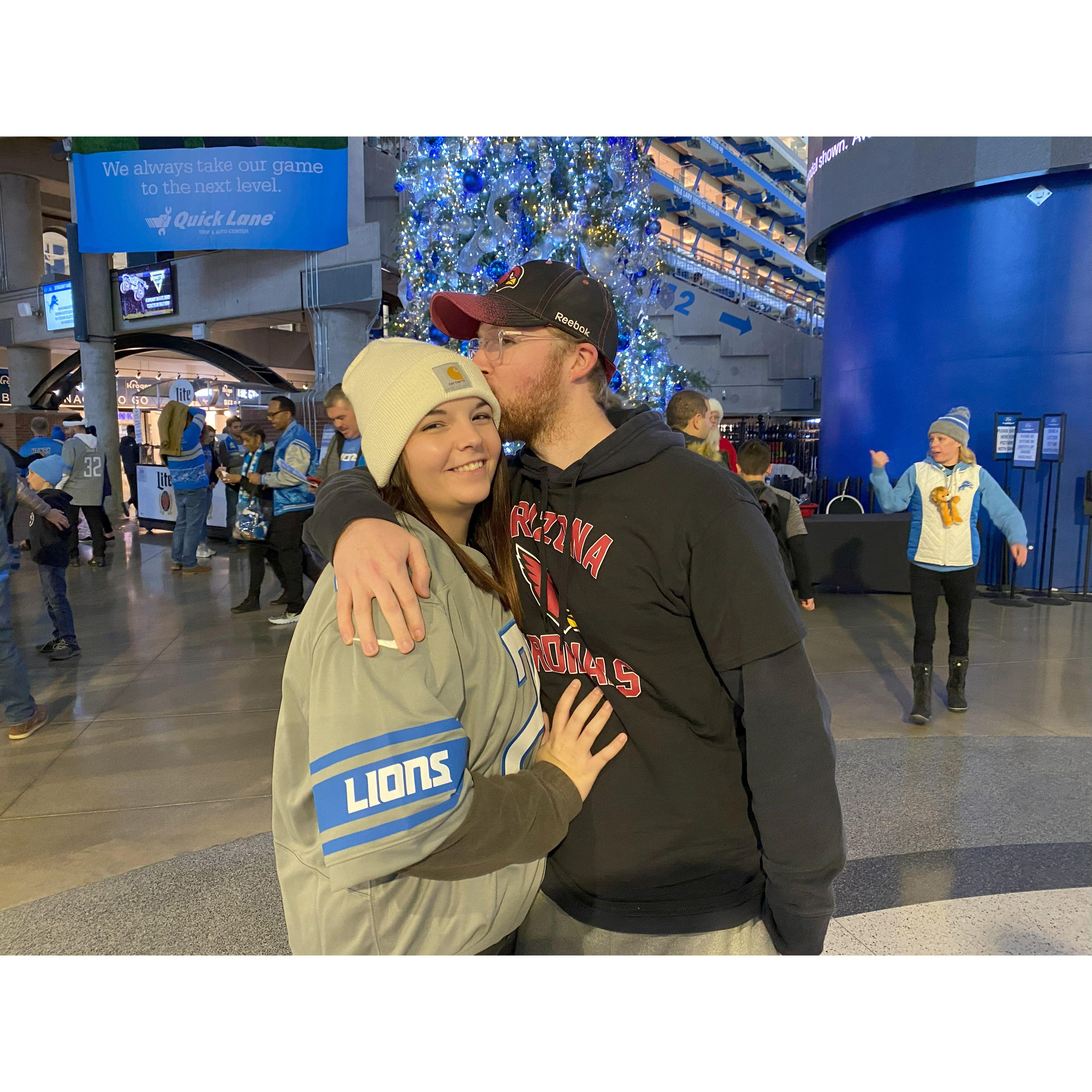 Nicole's first NFL game