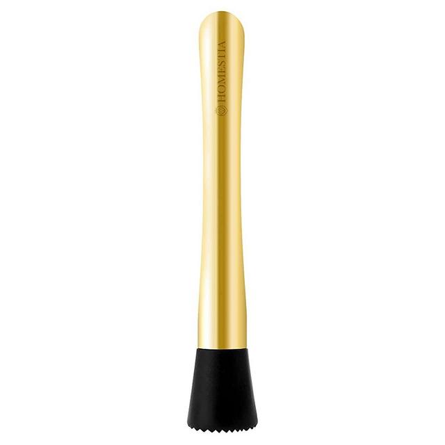 Gold Muddler for Cocktails - 8" Long Muddler Stainless Steel Fruit Smasher - Bartender Tools for Home Mojito Mix and Other Fruit Drinks