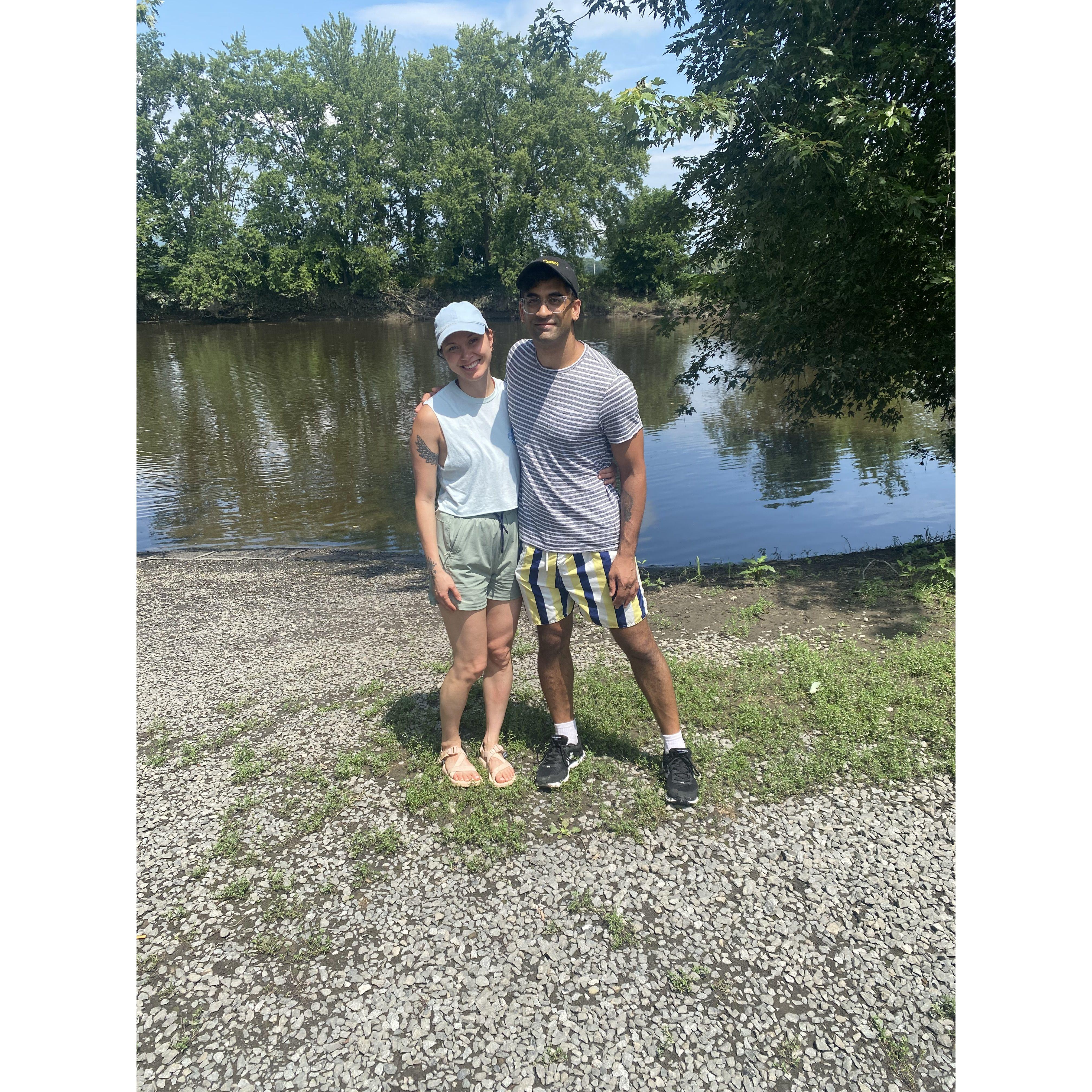 2nd anniversary kayaking, a day before the proposal!