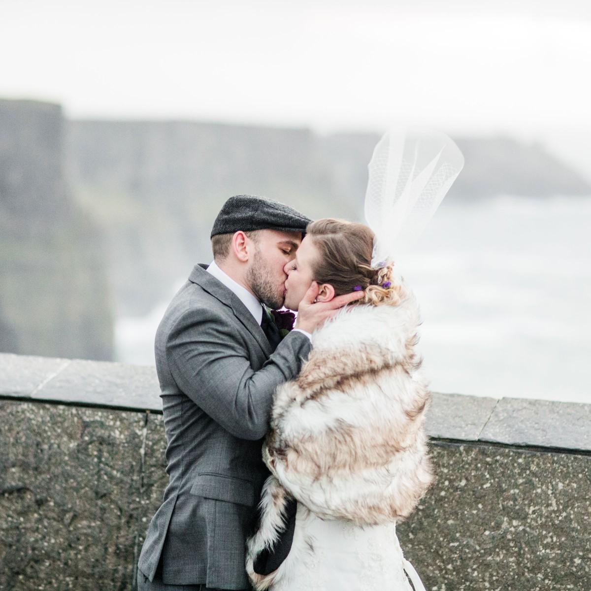 Our first kiss as Mr. & Mrs. Walker ♡