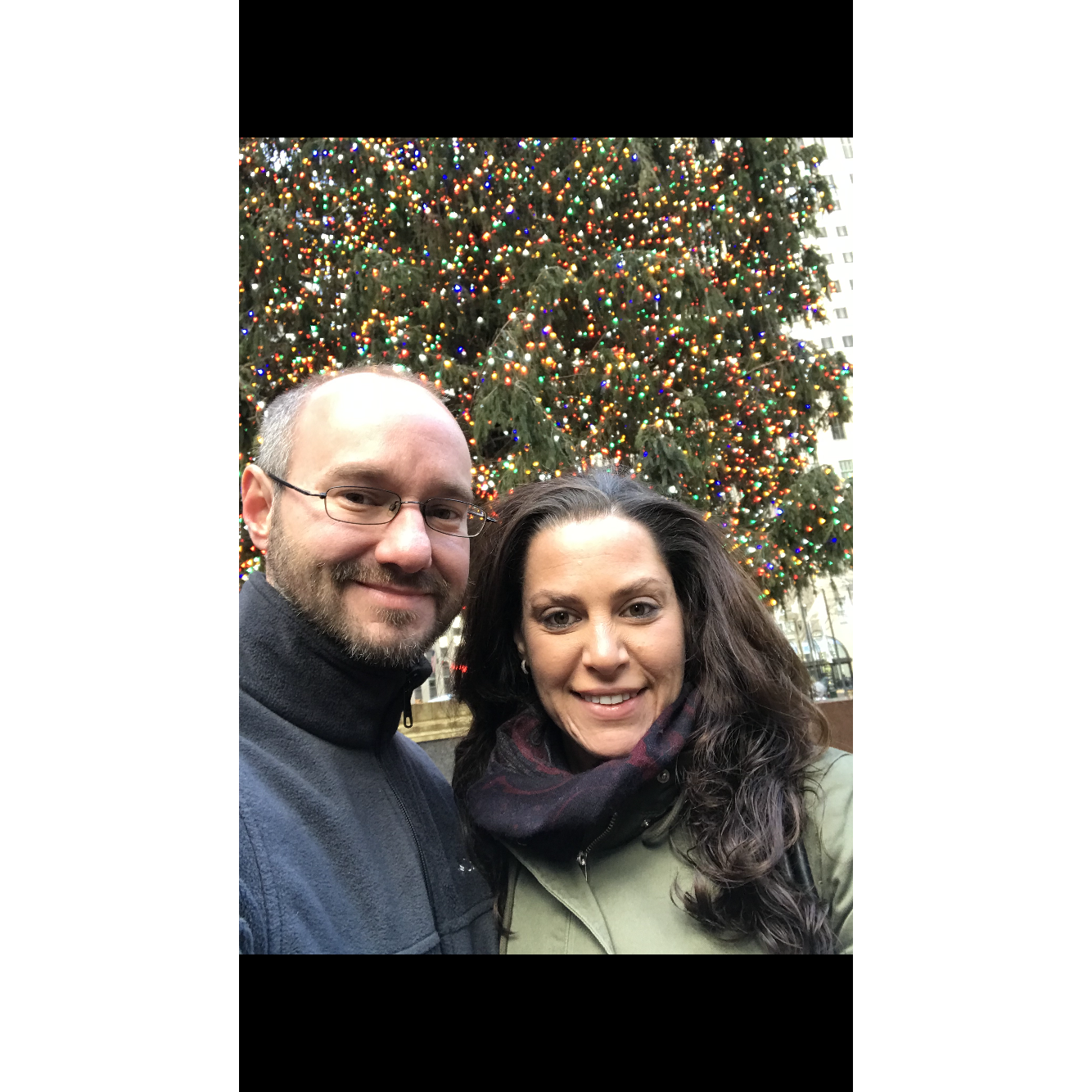 Our first trip to Rockefeller center to see the tree.