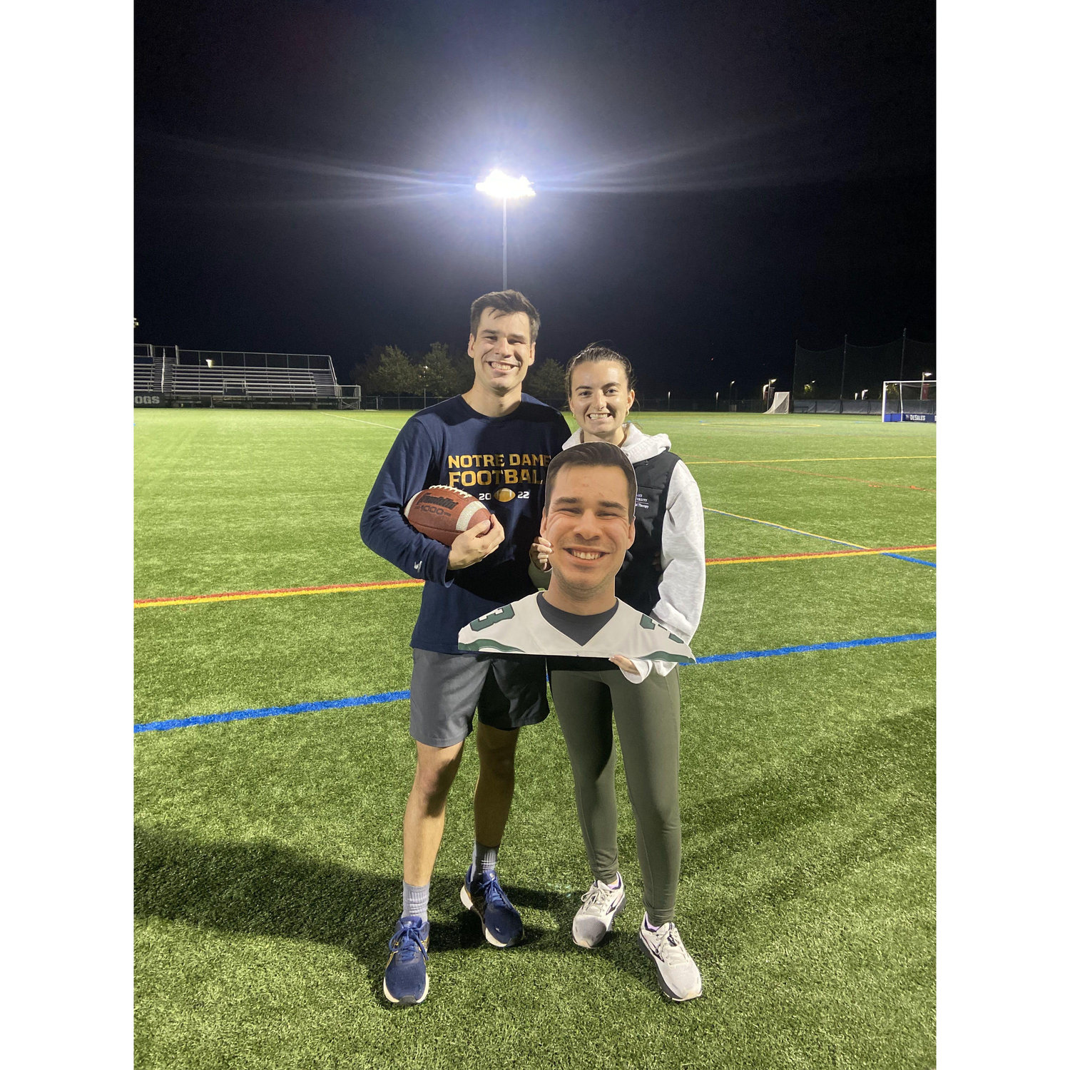 October 19, 2023. Center Valley, PA. Cheering Christian on at one of his last collegiate flag football games :(