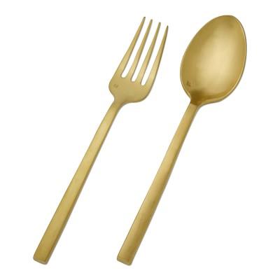 Fortessa Arezzo Brushed Gold Hostess Set