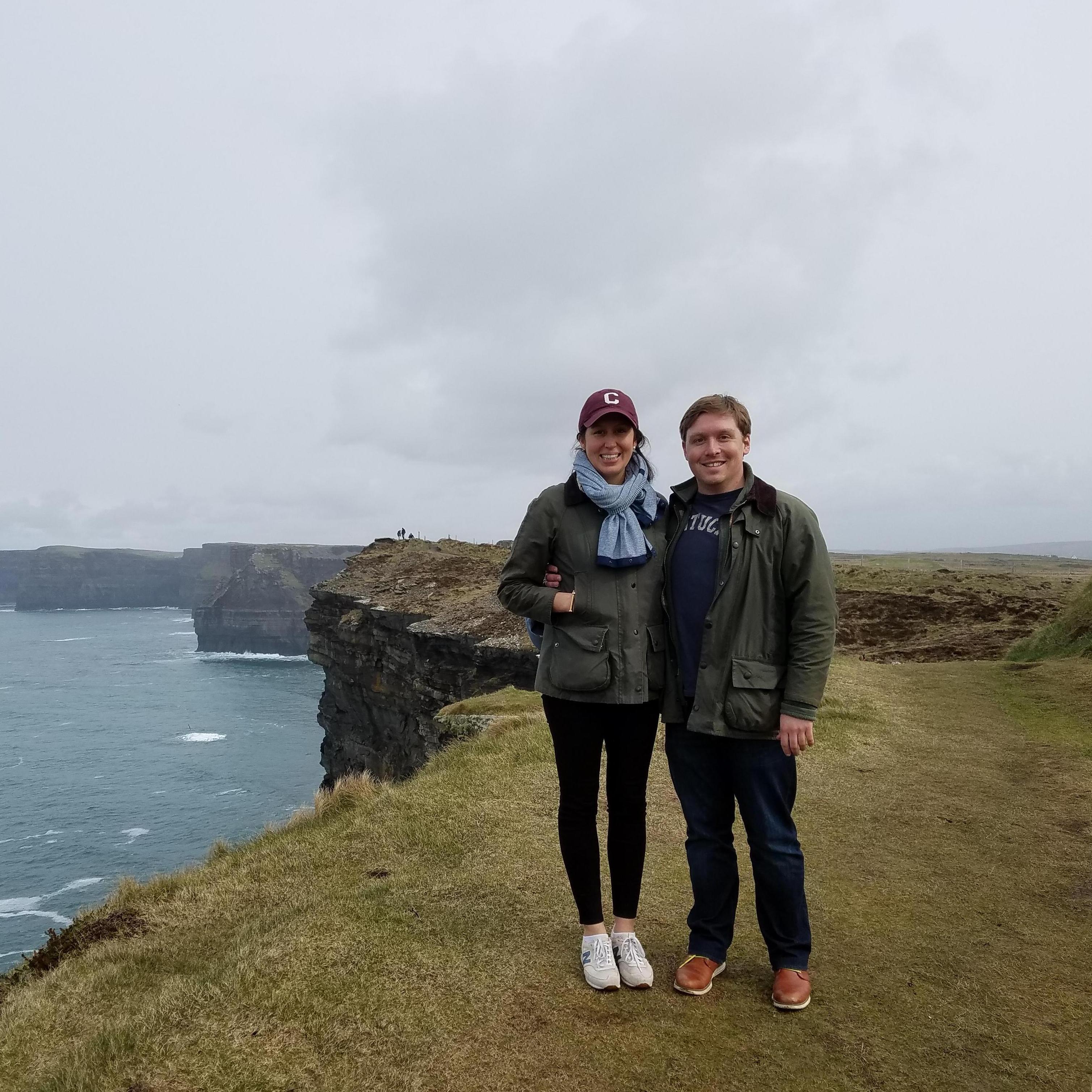 Together at the Cliffs of Moher.